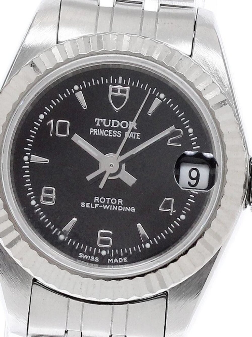TUDOR Princess Date 92514 WG bezel black Dial Automatic Ladies Watch_942998